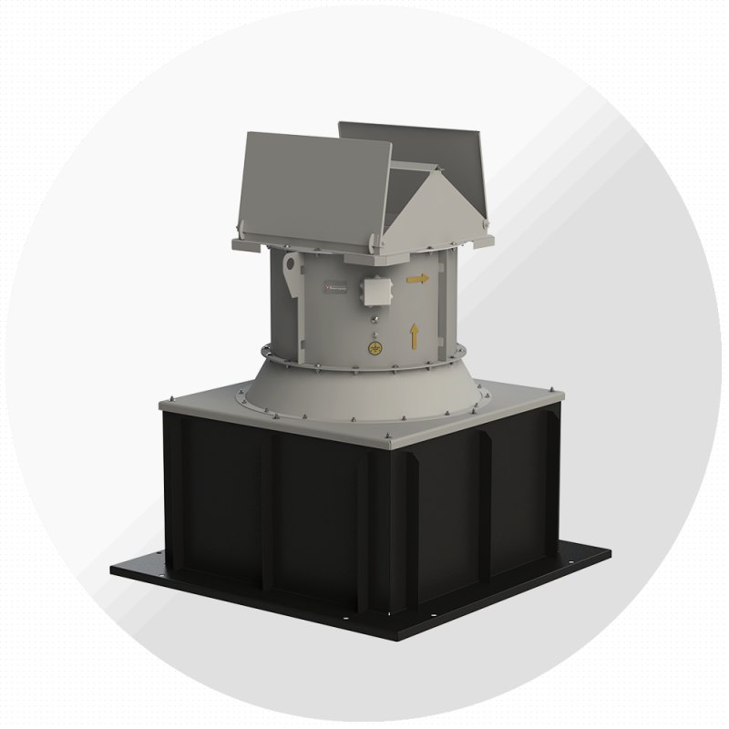 Крышный вентилятор ВКО-К-13-284 №5,6 с обратным клапаном, Ø560 мм Крышный вентилятор ВКО-К-13-284 №5,6 с обратным клапаном, Ø560 мм