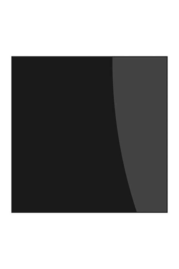 Панель декоративная AEON D100/125 179х179 стекло Lacobel black classic DICITI