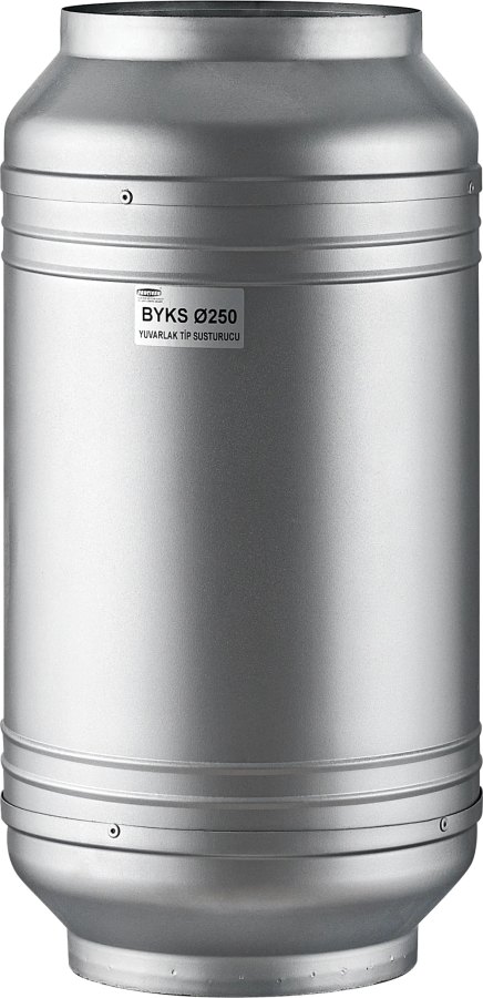 Круглый канальный шумоглушитель BYKS 250