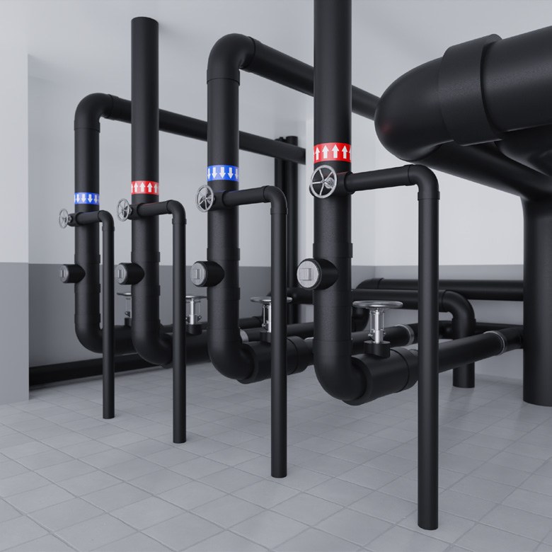 Трубка теплоизоляционная РУ-ФЛЕКС СТ 25×80 мм, 2 м